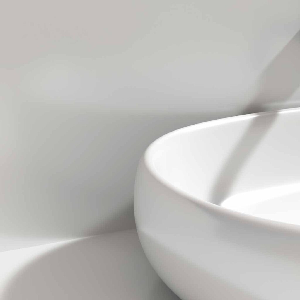 Minimalistische Oberflächen - Kleines Bad Ideen