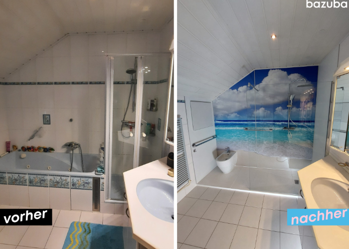wanne raus dusche rein
