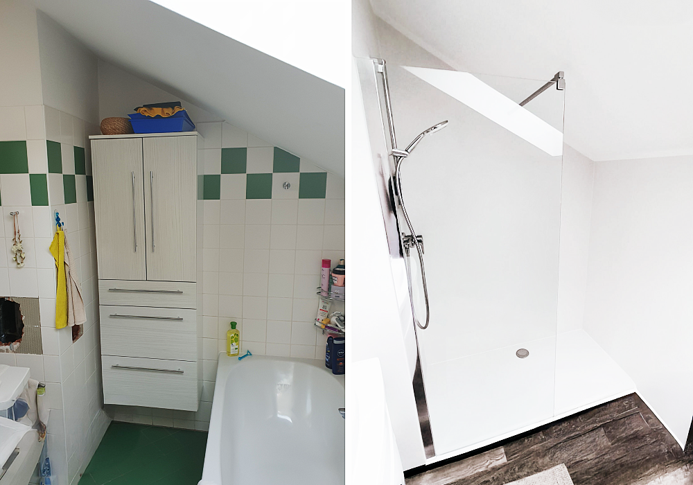 dusche statt wanne
