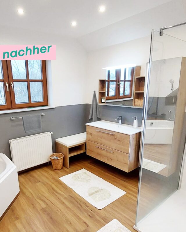 Dieses Bad ist nicht wiederzuerkennen! 🤩
Wie gefällt euch das Ergebnis?

#badezimmerliebe #verwandlung